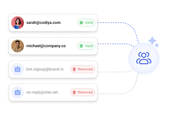 Remove fake signups from your list
